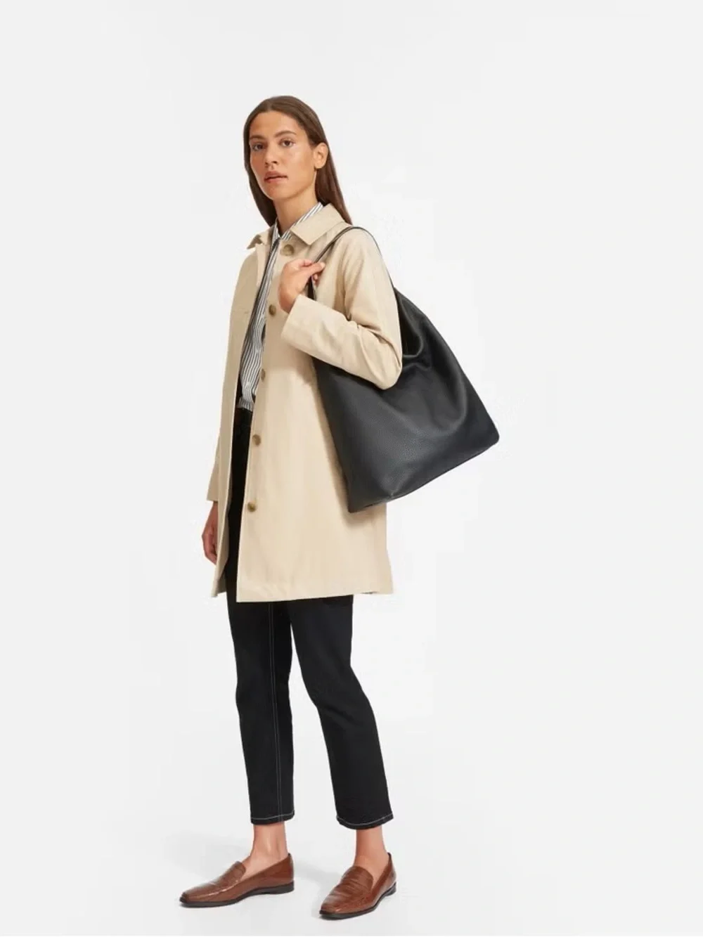 Everlane Boss Bag - Black Leather